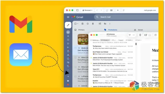 Gmail 与 Apple Mail:经过 30 天测试后,会选择哪个?-极客君