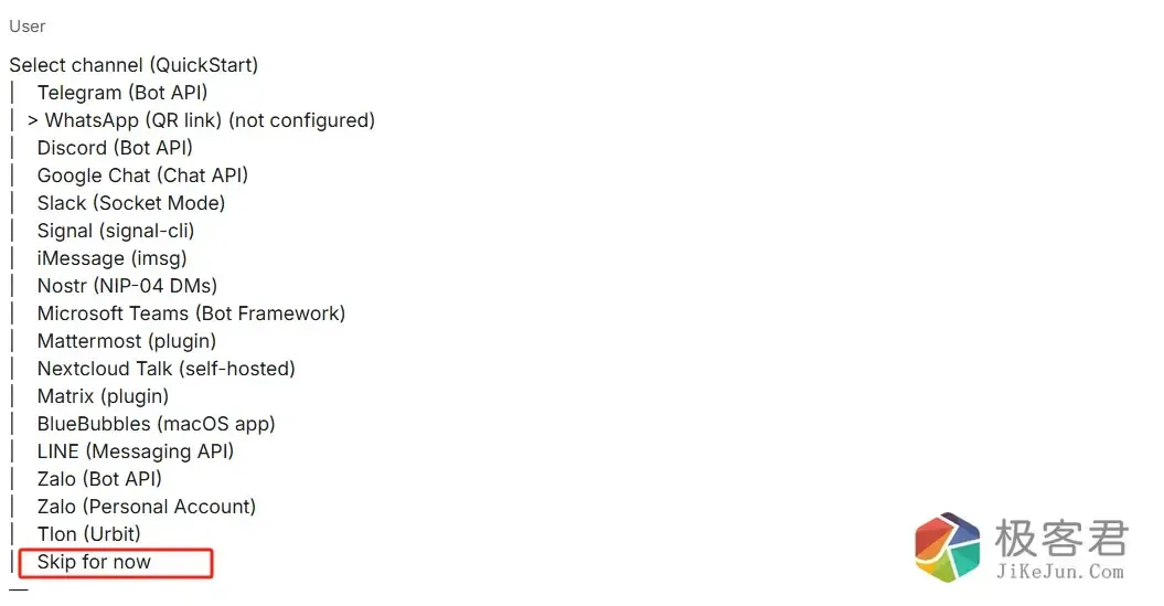图片[15]-OpenClaw爆火的AI自动化神器！零门槛部署本地 AI 助手：Clawdbot/Meltbot 部署深度保姆级教程-极客君