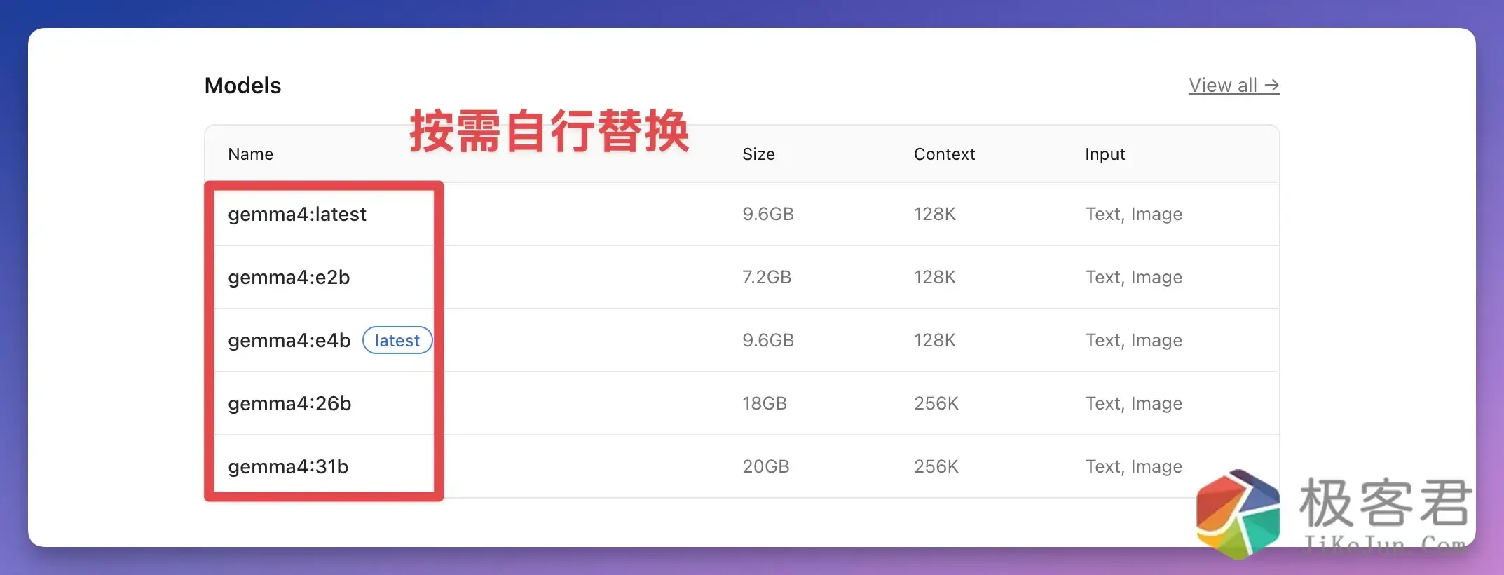 图片[5]-零成本养虾！谷歌 Gemma 4「本地部署」保姆级教程，三步搞定-极客君